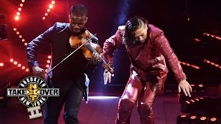 Shinsuke Nakamuras entrance NXT TakeOver Brooklyn II only on WWE Network [upl. by Yarled]