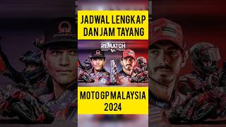 Motogp hari inijadwal lengkap dan jam tayang motogp malaysia 2024 [upl. by Goat]