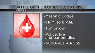 Battle of the Badges Blood Drive Kicks of on Wednesday in Marion [upl. by Cirad864]