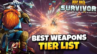 Best Weapons Tier List Hazard 5 Approved  Deep Rock Galactic Survivor Live Gameplay [upl. by Christiansen]