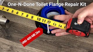 QUICK amp EASY TOILET FLANGE REPAIR KIT StepbyStep Guide with Sealing Flange amp Locking Bolts [upl. by Aret581]