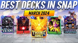 The Top 10 BEST Decks in Marvel Snap  Ranked Ladder amp Conquest  Meta Deck Report [upl. by Pesek]