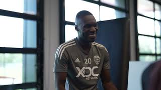 First Look Christian Benteke arrives at United Performance Center [upl. by Mahalia]