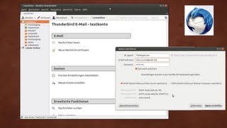 Ubuntu 1204  EMail einrichten  Kurzanleitung deutsch  german [upl. by Tjader178]