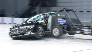 GENESIS G80 Crash Test  Top Safe Luxury Sedan [upl. by Ecurb]