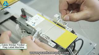 Automatic cable flag label marker ZCUT430  Wire labeling machine  Yuanhan [upl. by Ciryl]