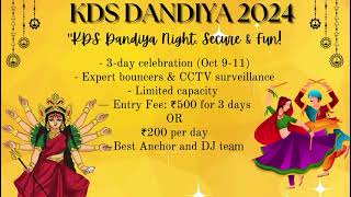 KDS school omerga Dandiya  well come to kds live videos for people with deatel [upl. by Roldan]