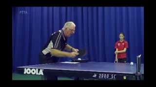 How to Return a Short Backspin Serve Forehand Flick  Beginners Level with Jim Clegg [upl. by Betthezul483]