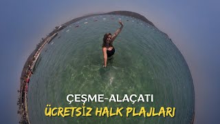 Ece ile bir gün Çeşme Plajları  Ücretsiz Plajlar  Alaçatı [upl. by Adnawyt]