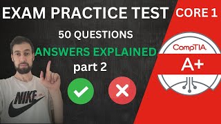 CompTIA A Certification Practice Test 2024 Exam 2201101 50 Questions with Explained Answers [upl. by Hakon]