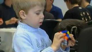 Five year old Rubiks Cube champion [upl. by Nalat]