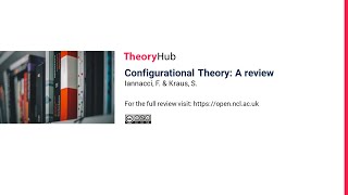 Configurational Theory A review [upl. by Smiley]