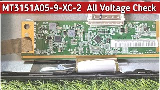 MT3151A059XC2 All Voltage Check  Mi L32M5AI Display Problem  Single Scope Voltage [upl. by Mott]