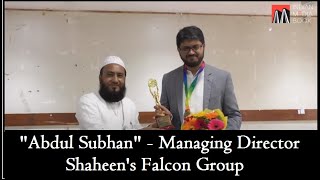 Abdul Subhan  Managing Director of Shaheens Falcon Group Of Institutions [upl. by Eseerehs]