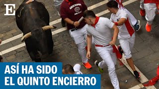 SAN FERMÍN 2023  Así te hemos mostrado el quinto encierro de los Sanfermines  EL PAÍS [upl. by Cost]