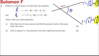 Vectors Exam Style Question 1 [upl. by Nipha]