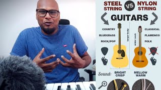 Steel Vs Nylon String Tamil By Christopher Stanley  Acoustic Guitar Vs Classical Guitar doubt [upl. by Yeh]