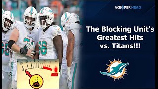 NO BS Film Study Dolphins Blocking vs Titans [upl. by Nannette992]