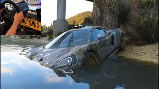 Rebuilding 620R MCLAREN 800HP Forza Horizon 5  Thrustmaster T818 DD Gameplay  Cat Cam [upl. by Yrgoerg]