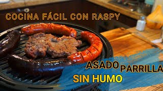 Parrilla Asado sin humo pero con carbón dentro de casa [upl. by Morocco]