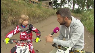 Der Landreporter trainiert mit den jungen Talenten auf der Motocross Übungsanlage Lehmbeck [upl. by Ahsinyar]