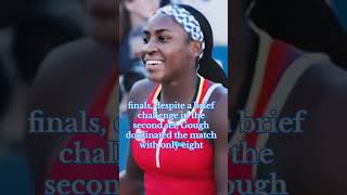 Coco Gauff makes history after cruising to China Open title shorts [upl. by Kablesh]