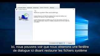 Comment restaurer votre ordinateur à une date antérieure  Windows 7810 [upl. by Packer]