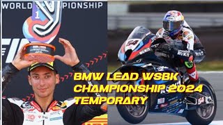 After race 1 WSBK MISANO 2024 BMW and Toprak lead of Championship temporary [upl. by Atirrehs]