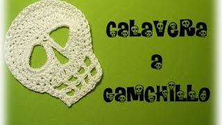 CALAVERA A GANCHILLO  CROCHET SKULL [upl. by Larochelle]