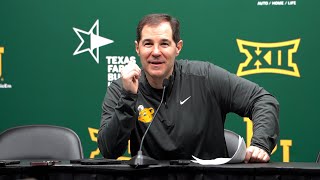 Postgame Presser Baylor Bears vs Texas Longhorns [upl. by Mahon]