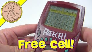 Freecell Electronic Handheld Game 1999 Radica  Solitaire Version [upl. by Rodnas]