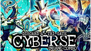 INSANE Pure Cyberes 2 Cards Combo Discard 4  TriGate Wizard  Post Master Link Structure Deck [upl. by Nahtanaj]