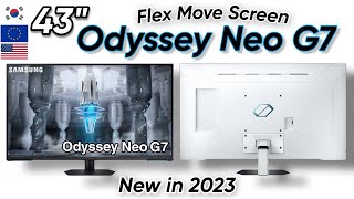 New 43quot Odyssey Neo G7 Gaming Monitor S43CG700 Revealed CES 2023 [upl. by Tavy978]