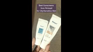 Best Sunscreens from Reequil for OilySensitive Skin  Matte Sunscreens [upl. by Enomor916]