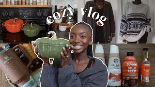 cozy vlog 🧸🍂  fall thrift haul august TBR new hearth amp hand fall collection fall decor haul [upl. by Arlyne]