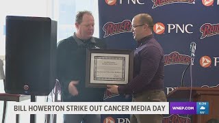 Bill Howerton Strike Out Cancer Media Day Event At PNC Field For The 2nd Year [upl. by Lomaj256]