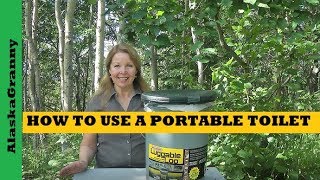 How to Use Portable Toilet  Emergency Sanitation Hygiene Supplies to Stockpile [upl. by Attolrac]