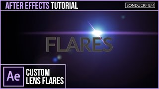 After Effects Tutorial Custom LENS FLARES with No Plugins [upl. by Leiahtan]