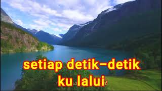 Penantian  Menunggu  Lirik Video [upl. by Aleen]