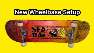 Recycled 9in Skateboard Setup bigger wheelbase [upl. by Crutcher]