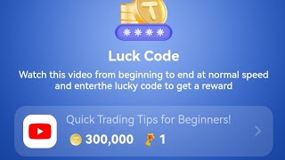 Quick Trading Tips for Beginners Tapcoin luck code TapCoinsBot Lucky Code 23 October [upl. by Mikel]