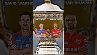 Devid Warner vs Shikhar Dhawan ipl🥵🥶💥shorts ytshorts viral viratkohli ipl [upl. by Fabrienne]