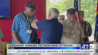 Ceremony honors Vietnam veterans at Trustmark Park [upl. by Lyndell]