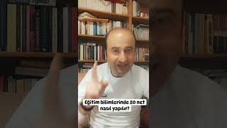 EĞİTİM BİLİMLERİNDE 80 NET NASIL YAPILIR   Selim Sırrı Atay [upl. by Adla959]