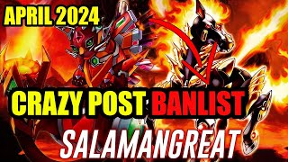 FIRE LIST Salamangreat Deck Profile  April 2024  YUGIOH [upl. by Dorina]