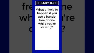 Driving Theory Test Question ALERTNESS [upl. by Nyledaj]