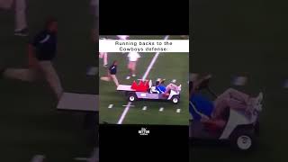 Staff lose control of golf cart before Cowboys game 😲 [upl. by Aimek]