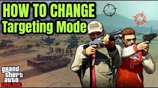 GTA 5 How To Change Targeting Mode Crosshair  Auto Lock Turorial [upl. by Thane395]