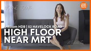 Singapore HDB Property Home Tour  52 Havelock Road  Bukit Merah Estate  4Room by Michelle Tan [upl. by Eessej]