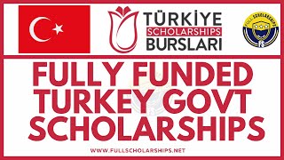 Government of Turkey Fully Funded Scholarships 20242025 For BS MS PhD Türkiye Bursları Scholarship [upl. by Althee]